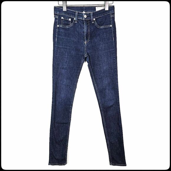 rag & bone Denim - RAG & BONE 10 Inch High Rise Skinny Medium Wash Stretchy Modern Women's Jeans 27